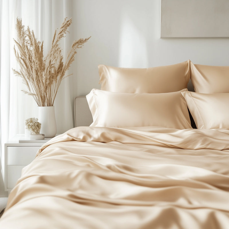 Beige Bambus Bettwäsche